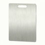 Hermia Tabla de Cortar de Acero Inoxidable SUS304, 15 x 25 cm, Plateado